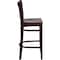 Flash Furniture Barstool, Ladder Back, Mahogany Wood XU-DGW0005BARLAD-MAH-GG - alternate 5