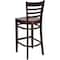 Flash Furniture Barstool, Ladder Back, Mahogany Wood XU-DGW0005BARLAD-MAH-GG - alternate 6