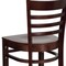 Flash Furniture Barstool, Ladder Back, Mahogany Wood XU-DGW0005BARLAD-MAH-GG - alternate 9