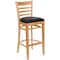 Flash Furniture Barstool, Natural Wood, Black Vinyl Seat, Weight Capacity: 800 lb. XU-DGW0005BARLAD-NAT-BLKV-GG - alternate 5