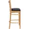 Flash Furniture Barstool, Natural Wood, Black Vinyl Seat, Weight Capacity: 800 lb. XU-DGW0005BARLAD-NAT-BLKV-GG - alternate 2