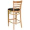 Flash Furniture Barstool, Natural Wood, Black Vinyl Seat, Weight Capacity: 800 lb. XU-DGW0005BARLAD-NAT-BLKV-GG - alternate 4