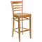 Flash Furniture Barstool, Natural Wood, Ladder Back XU-DGW0005BARLAD-NAT-GG - alternate 5