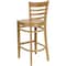 Flash Furniture Barstool, Natural Wood, Ladder Back XU-DGW0005BARLAD-NAT-GG - alternate 3