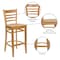 Flash Furniture Barstool, Natural Wood, Ladder Back XU-DGW0005BARLAD-NAT-GG - alternate 2