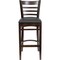 Flash Furniture Wood Barstool, Walnut, Ladder Bck, Blk Vny, Seat Height Range: 31" XU-DGW0005BARLAD-WAL-BLKV-GG - alternate 10