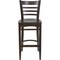 Flash Furniture Wood Barstool, Walnut, Ladder Back XU-DGW0005BARLAD-WAL-GG - alternate 9