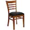Flash Furniture Hercules Restaurant Chair, Wood Back, 17-1/4 in W 20" L 33-3/4" H XU-DGW0005LAD-CHY-BLKV-GG - alternate 3