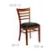 Flash Furniture Hercules Restaurant Chair, Wood Back, 17-1/4 in W 20" L 33-3/4" H XU-DGW0005LAD-CHY-BLKV-GG - alternate 8