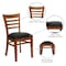 Flash Furniture Hercules Restaurant Chair, Wood Back, 17-1/4 in W 20" L 33-3/4" H XU-DGW0005LAD-CHY-BLKV-GG - alternate 6