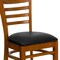 Flash Furniture Hercules Restaurant Chair, Wood Back, 17-1/4 in W 20" L 33-3/4" H XU-DGW0005LAD-CHY-BLKV-GG - alternate 4