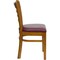 Flash Furniture Hercules Restaurant Chair, Wood Back, 17-1/4 in W 20" L 33-3/4" H XU-DGW0005LAD-CHY-BURV-GG - alternate 9