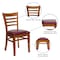 Flash Furniture Hercules Restaurant Chair, Wood Back, 17-1/4 in W 20" L 33-3/4" H XU-DGW0005LAD-CHY-BURV-GG - alternate 5