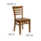 Flash Furniture Hercules Restaurant Chair, 17-1/4 in W 20" L 33-3/4" H XU-DGW0005LAD-CHY-GG - alternate 4