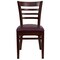 Flash Furniture Hercules Restaurant Chair, Wood Back, 17-1/4 in W 20" L 33-3/4" H, Vinyl Seat XU-DGW0005LAD-MAH-BURV-GG - alternate 9
