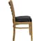 Flash Furniture Hercules Restaurant Chair, Wood Back, 17-1/4 in W 20" L 33-3/4" H, Vinyl Seat XU-DGW0005LAD-NAT-BLKV-GG - alternate 4
