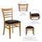Flash Furniture Hercules Restaurant Chair, Wood Back, 17-1/4 in W 20" L 33-3/4" H, Vinyl Seat XU-DGW0005LAD-NAT-BLKV-GG - alternate 5