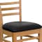 Flash Furniture Hercules Restaurant Chair, Wood Back, 17-1/4 in W 20" L 33-3/4" H, Vinyl Seat XU-DGW0005LAD-NAT-BLKV-GG - alternate 6