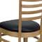 Flash Furniture Hercules Restaurant Chair, Wood Back, 17-1/4 in W 20" L 33-3/4" H, Vinyl Seat XU-DGW0005LAD-NAT-BLKV-GG - alternate 10