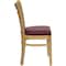 Flash Furniture Hercules Restaurant Chair, Wood Back, 17-1/4 in W 20" L 33-3/4" H XU-DGW0005LAD-NAT-BURV-GG - alternate 3