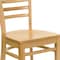 Flash Furniture Hercules Restaurant Chair, Wood Back, 17-1/4 in W 20" L 33-3/4" H XU-DGW0005LAD-NAT-GG - alternate 9