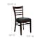 Flash Furniture Hercules Restaurant Chair, Wood Back, 17-1/4 in W 20" L 33-3/4" H XU-DGW0005LAD-WAL-BLKV-GG - alternate 6