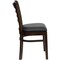 Flash Furniture Hercules Restaurant Chair, Wood Back, 17-1/4 in W 20" L 33-3/4" H XU-DGW0005LAD-WAL-BLKV-GG - alternate 2