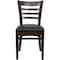 Flash Furniture Hercules Restaurant Chair, Wood Back, 17-1/4 in W 20" L 33-3/4" H XU-DGW0005LAD-WAL-BLKV-GG - alternate 7