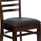 Flash Furniture Hercules Restaurant Chair, Wood Back, 17-1/4 in W 20" L 33-3/4" H XU-DGW0005LAD-WAL-BLKV-GG - alternate 10