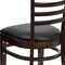 Flash Furniture Hercules Restaurant Chair, Wood Back, 17-1/4 in W 20" L 33-3/4" H XU-DGW0005LAD-WAL-BLKV-GG - alternate 4