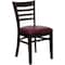 Flash Furniture Hercules Restaurant Chair, Wood Back, 17-1/4 in W 20" L 33-3/4" H XU-DGW0005LAD-WAL-BURV-GG - alternate 7
