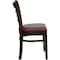 Flash Furniture Hercules Restaurant Chair, Wood Back, 17-1/4 in W 20" L 33-3/4" H XU-DGW0005LAD-WAL-BURV-GG - alternate 6