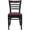 Flash Furniture Hercules Restaurant Chair, Wood Back, 17-1/4 in W 20" L 33-3/4" H XU-DGW0005LAD-WAL-BURV-GG - alternate 3