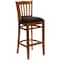 Flash Furniture Stool, Vert Slat Bck, Cherry Wd w/Blk Vny XU-DGW0008BARVRT-CHY-BLKV-GG - alternate 5