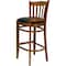 Flash Furniture Stool, Vert Slat Bck, Cherry Wd w/Blk Vny XU-DGW0008BARVRT-CHY-BLKV-GG - alternate 4