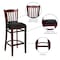 Flash Furniture Barstool, Vert Slact Back, Mah Wd, Blk Vny XU-DGW0008BARVRT-MAH-BLKV-GG - alternate 9