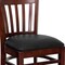 Flash Furniture Barstool, Vert Slact Back, Mah Wd, Blk Vny XU-DGW0008BARVRT-MAH-BLKV-GG - alternate 3
