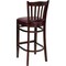 Flash Furniture Barstool, Vert Slact Bck, Mah Wd, Burg Vny XU-DGW0008BARVRT-MAH-BURV-GG - alternate 4