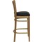 Flash Furniture Barstool, Natural Wood, Black Vinyl Seat, Seat Height Range: 31" XU-DGW0008BARVRT-NAT-BLKV-GG - alternate 4