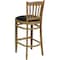 Flash Furniture Barstool, Natural Wood, Black Vinyl Seat, Seat Height Range: 31" XU-DGW0008BARVRT-NAT-BLKV-GG - alternate 3