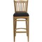 Flash Furniture Barstool, Natural Wood, Black Vinyl Seat, Seat Height Range: 31" XU-DGW0008BARVRT-NAT-BLKV-GG - alternate 5
