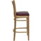 Flash Furniture Barstool, Natural Wood, Burgndy Vinyl Sea, Seat Height Range: 31" XU-DGW0008BARVRT-NAT-BURV-GG - alternate 6