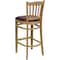 Flash Furniture Barstool, Natural Wood, Burgndy Vinyl Sea, Seat Height Range: 31" XU-DGW0008BARVRT-NAT-BURV-GG - alternate 2