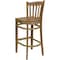 Flash Furniture Barstool, Natural Wood, Vertical Slat Bac XU-DGW0008BARVRT-NAT-GG - alternate 3