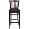 Flash Furniture Wood Brstool, Wal, Vrtcl Slat Bck, Blk Vny XU-DGW0008BARVRT-WAL-BLKV-GG - alternate 9