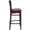 Flash Furniture Wood Barstool, Walnut, Vrtcl Slat Bck, Bur XU-DGW0008BARVRT-WAL-BURV-GG - alternate 4