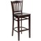 Flash Furniture Wood Barstool, Walnut, Vertical Slat Back XU-DGW0008BARVRT-WAL-GG - alternate 5