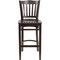 Flash Furniture Wood Barstool, Walnut, Vertical Slat Back XU-DGW0008BARVRT-WAL-GG - alternate 6