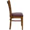 Flash Furniture Hercules Restaurant Chair, Wood Back, 17-1/2 in W 20-3/4" L 34-1/2" H XU-DGW0008VRT-CHY-BURV-GG - alternate 2