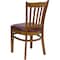 Flash Furniture Hercules Restaurant Chair, Wood Back, 17-1/2 in W 20-3/4" L 34-1/2" H XU-DGW0008VRT-CHY-BURV-GG - alternate 3